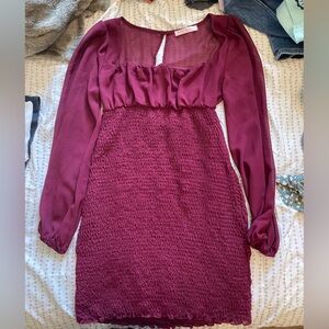 Mauve body con dress